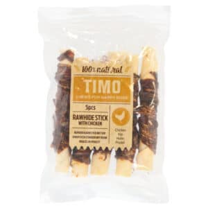 Timo Runder Kauwstick met Kip 12 cm - 150 gr - 5 stuks