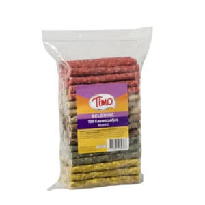 Timo Kauwstaafjes munchy 100 stuks Vleesmix 10 cm