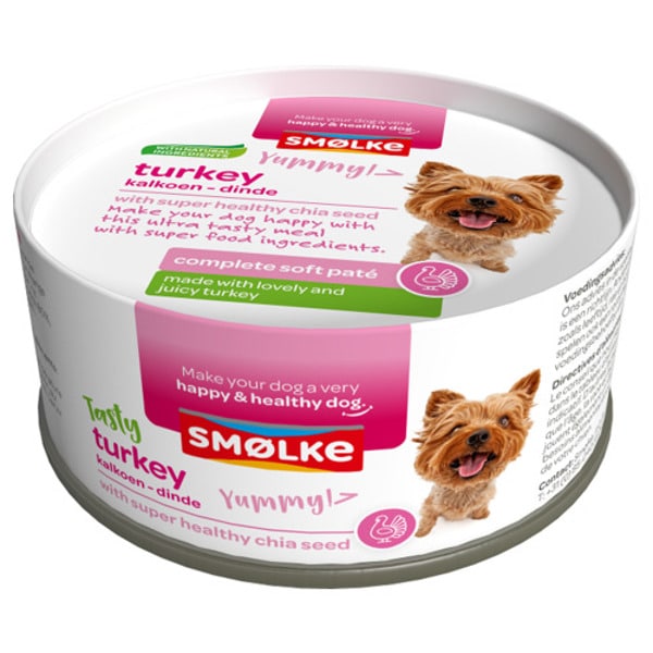 Smolke Complete Soft Paté 125 g Kalkoen
